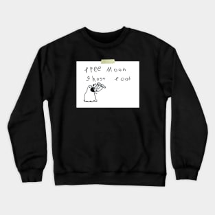 Free Moon Ghost Food Crewneck Sweatshirt